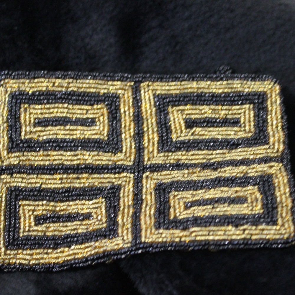 Beaded wallet or clutch
